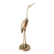Vintage brass heron bird