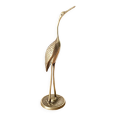 Oiseau héron en laiton vintage