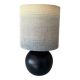 Lampe de table en en grès bleu signée JM