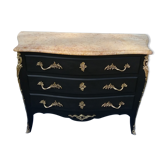 Commode noire style Louis XV