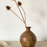 Vintage pyreted stoneware vase