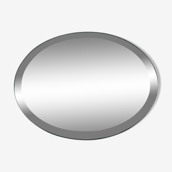 Beveled round mirror 40-50s