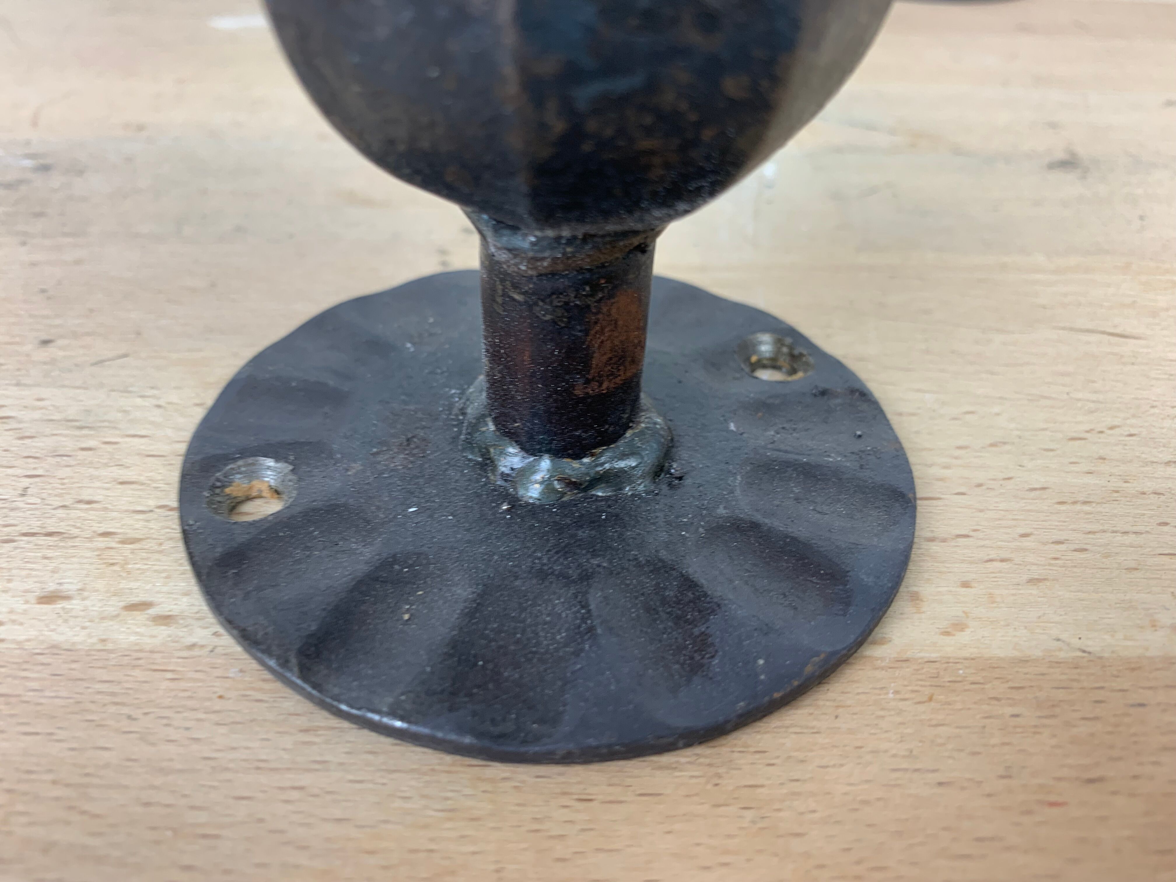 8 brutalist wrought iron hooks