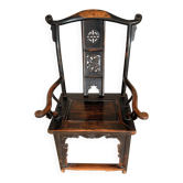 Fauteuil en bois d'orme Chine 1900