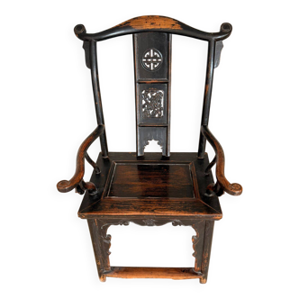 Elm wood armchair China 1900