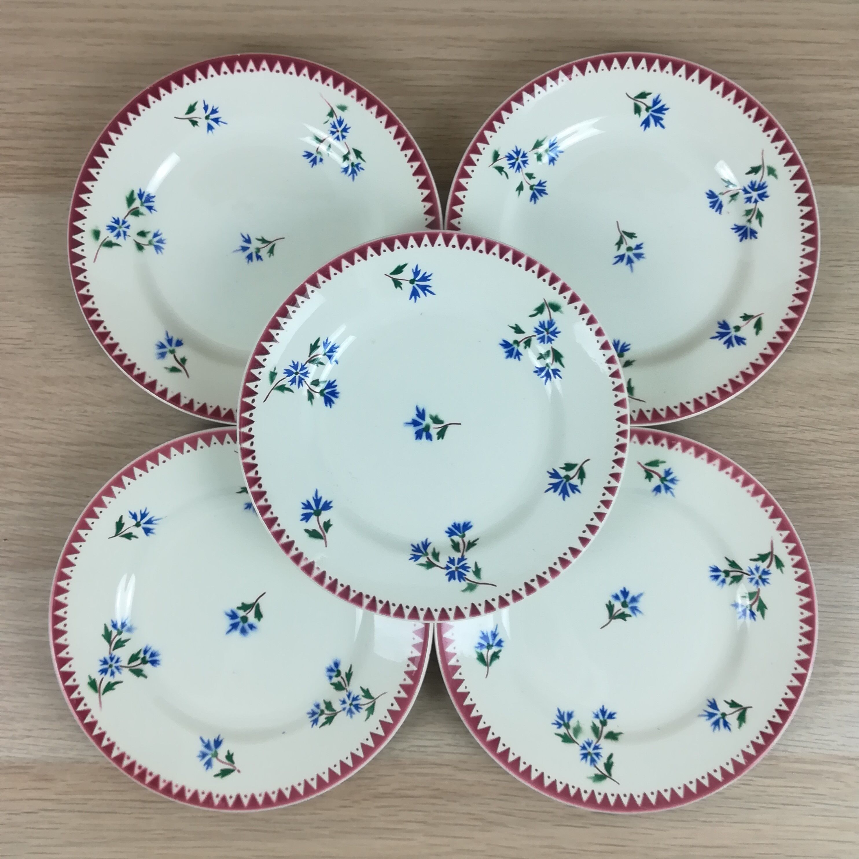 5 dessert plates Sarreguemines