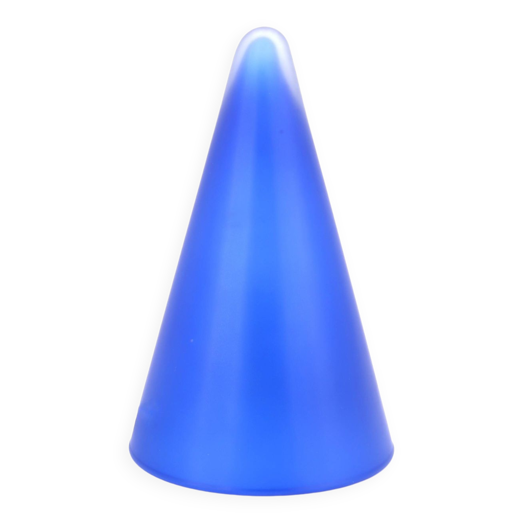 Lampe  Teepee  éditeur SCE en verre iceberg années 80