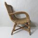 old rattan armchair for children