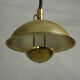 1970s Brass Pendant Light by WKR Leuchten
