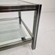 Vintage Glass & Metal Coffee Table
