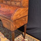 Restoration-era mahogany cylinder desk