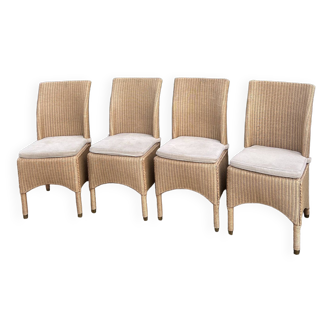 Set of four Vintage Castle Loom chairs