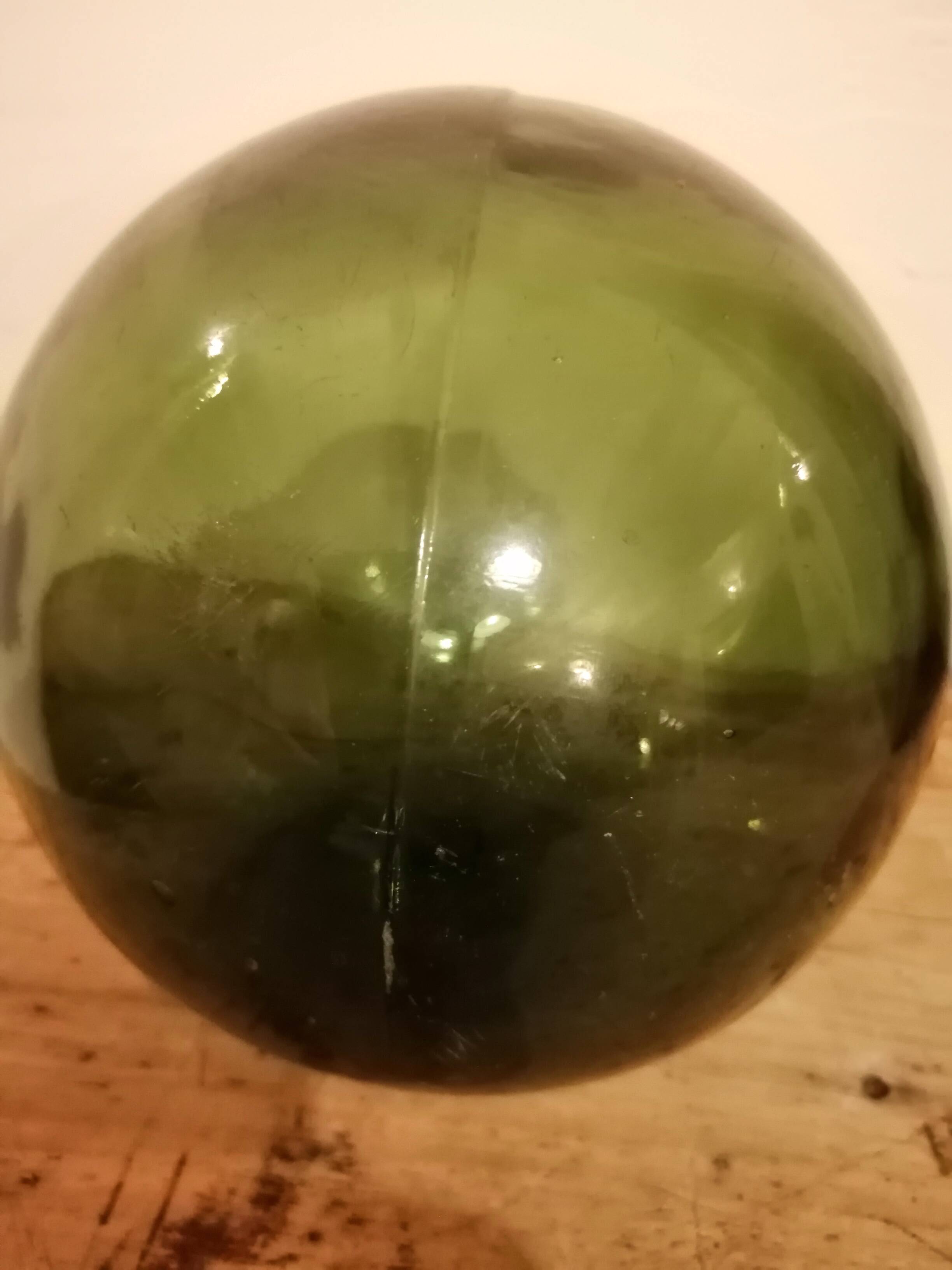 Old glass ball of fishing net