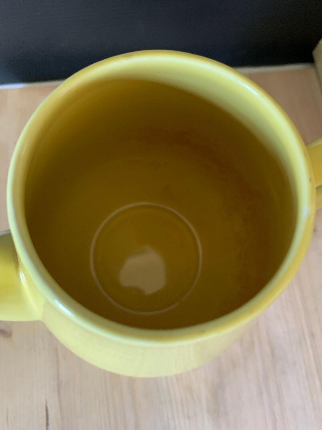 Yellow coffee jug