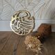 Brass trivet Sleeping Swan