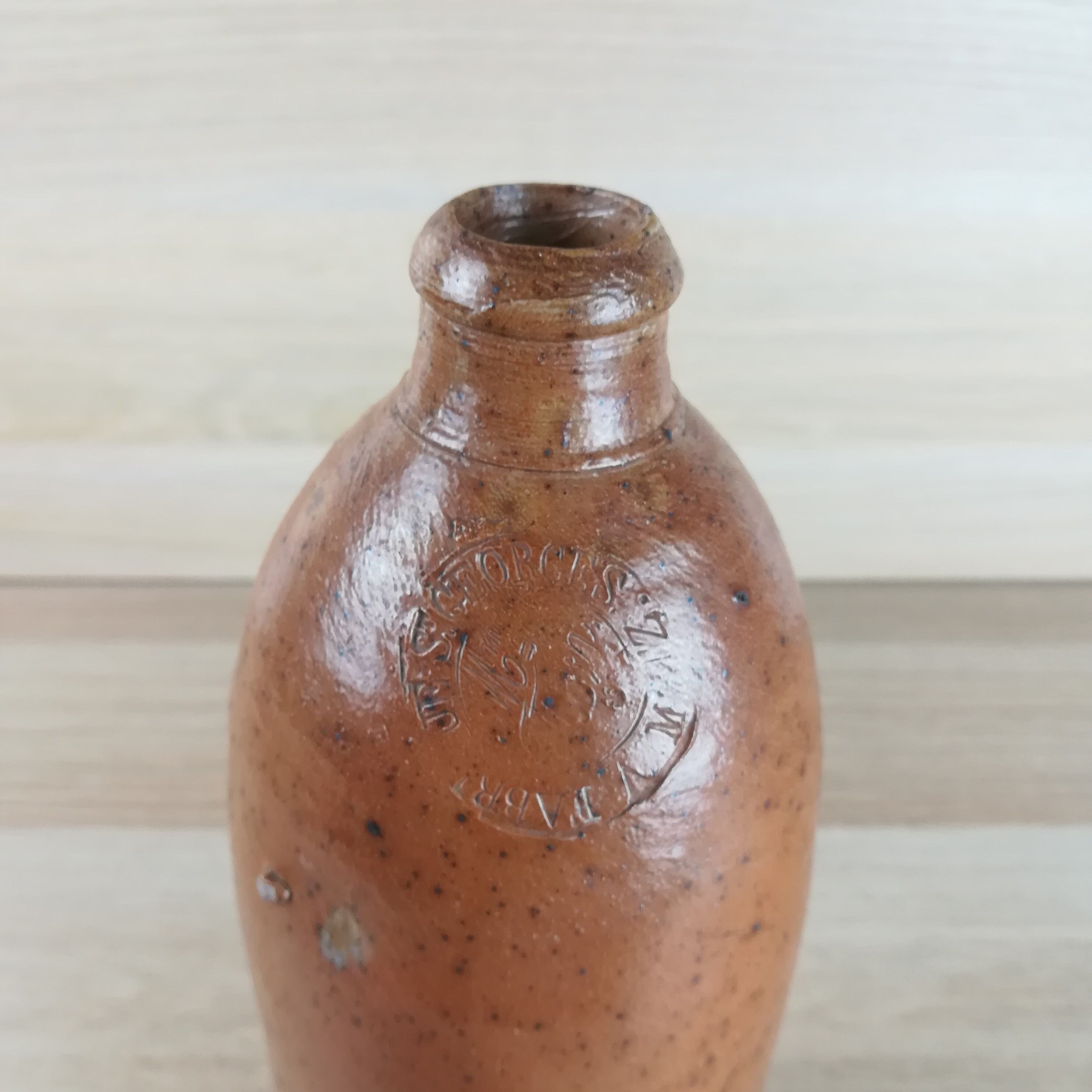 Pyrite sandstone bottle