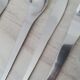 18 stainless steel Space Age place settings / Spoon Fork Knife