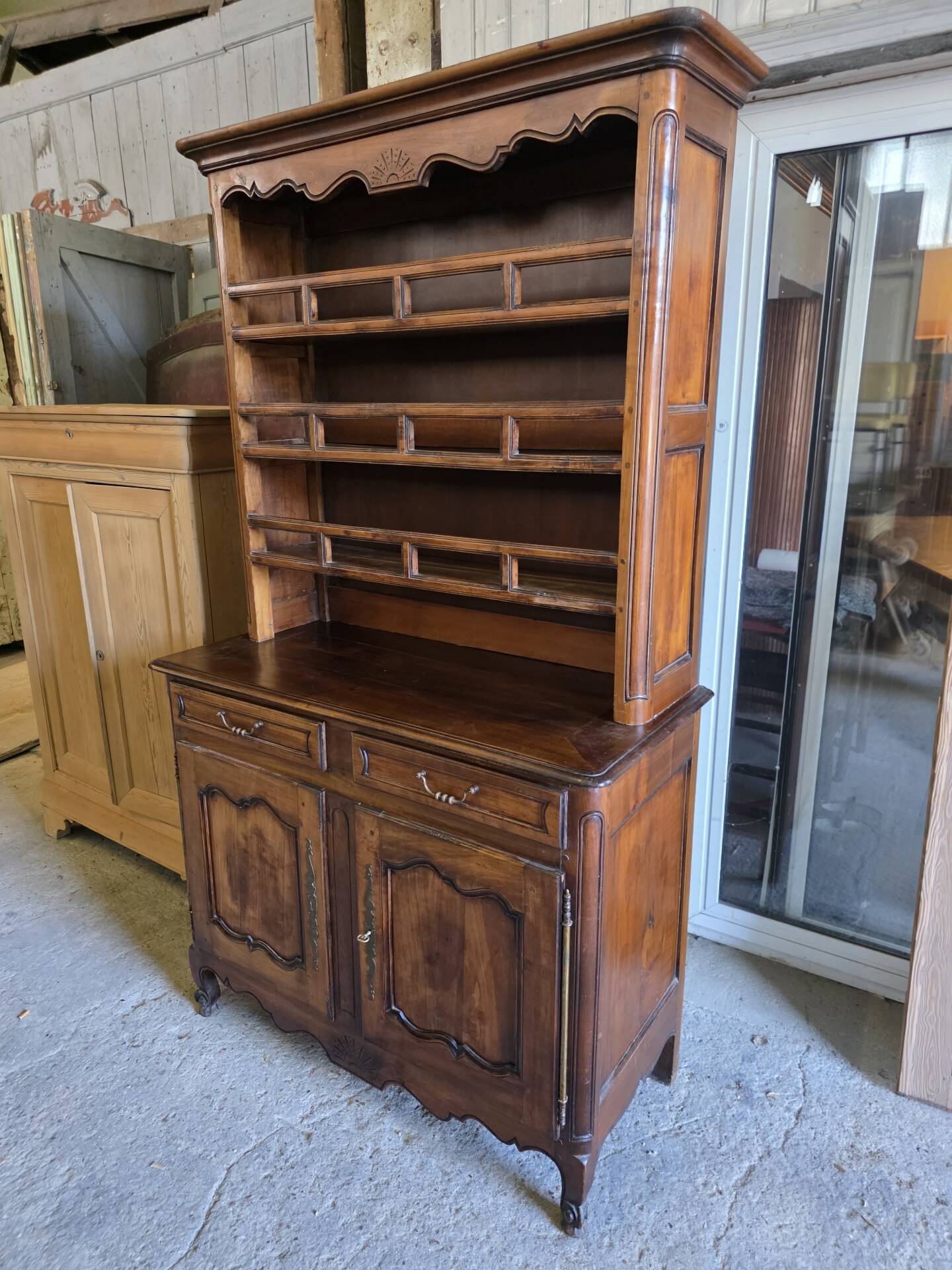 Louis XV style sideboard in cherry wood