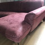Plum corner sofa