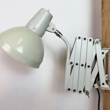 Grey German Industrial Scissor Wall Lamp from SIS, 1960s