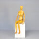Live-size articulated wooden artist model mannequin