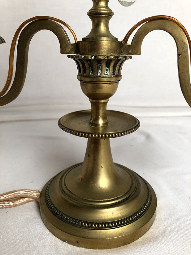 Pair of brass girandoles