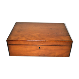 Old walnut box - jewelry or game box 27x19x8