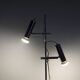 1970s designer floor lamp with 2 lights