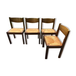 Set de 4 chaises Regain en orme