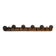 Vintage bamboo carved wood coat rack with 7 hooks – Natural elegance