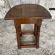Escabelle Choir Stool Antique Solid Oak Half-Moon 19th Century Wine