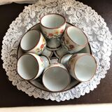 Set of 6 shells with stoneware cup Bergère de France