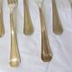 6 Christofle art deco style silver-plated forks