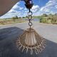 Vintage rattan and bamboo pendant – Louis Sognot style (1960s)