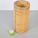 Vintage Bamboo and Brass Umbrella Stand, Italy, 1970s