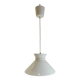 Suspension opaline blanche/vintage