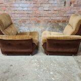 Paire de chauffeuse vintage