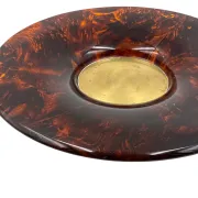 Hollywood regency brass centerpiece, Guzzini Italy 1970s