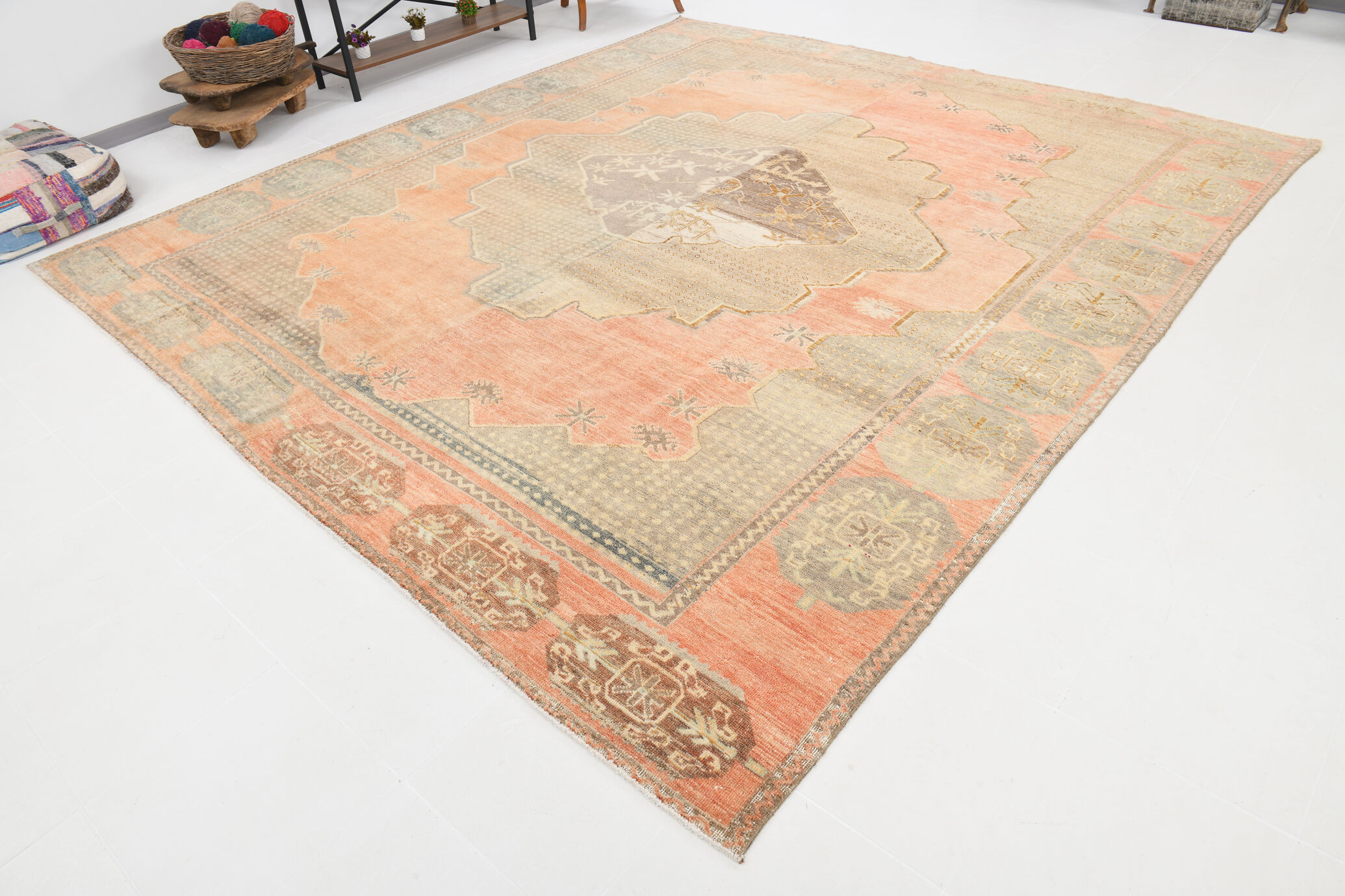 Oversize oushak rug 361x322cm