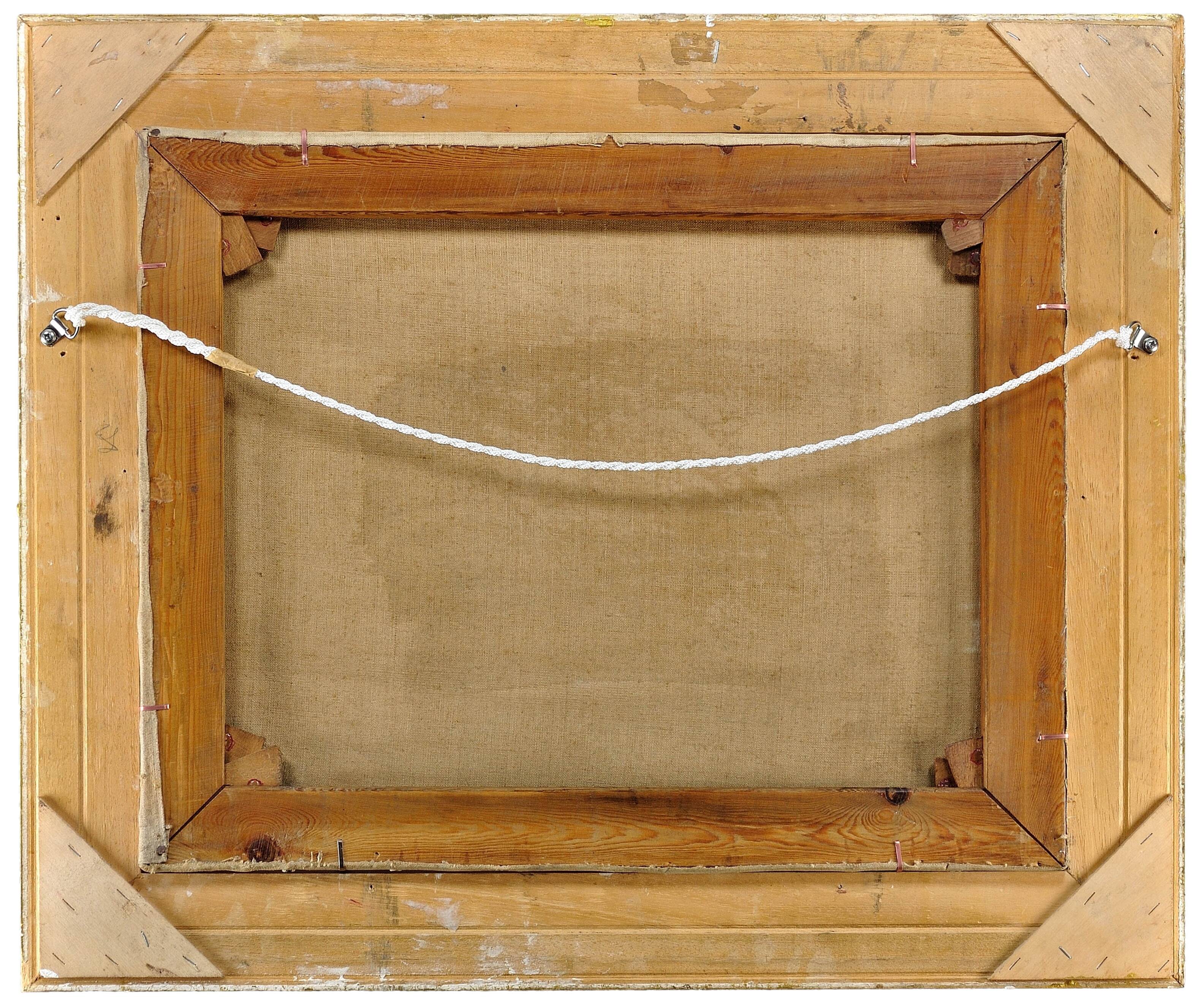 William Pratt 1855-1936.Crofters Scottish Highlands 1929 Oil On Canvas. Framed