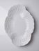 Vintage hollow plate Chastagner Limoges in white porcelain, rococo style.