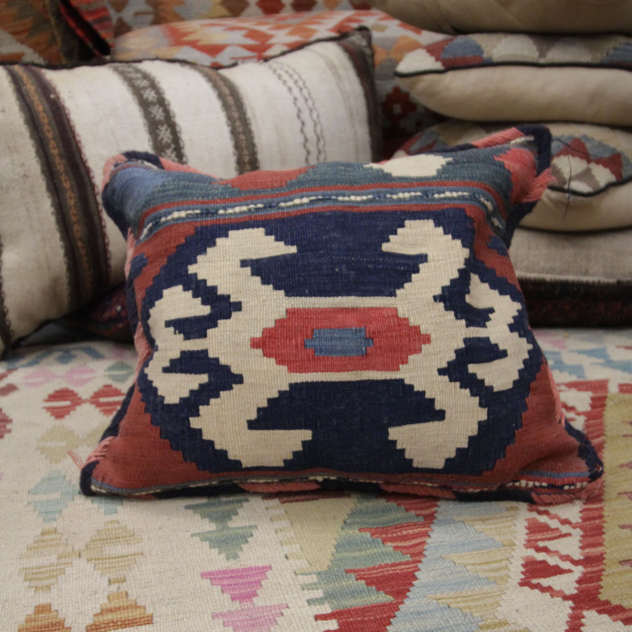Handmade Turkish Cushion Cover Anatolian Scatter Pillow