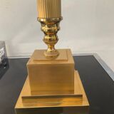 Pair of Empire style brass lamps