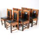 Modernist Art Deco Oak Chairs by Fa. Randoe Haarlem, 1920s, S