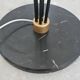 Mid Century Modern floor lamp in brass, marble, and opaline glass attributed to Stilnovo.