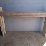Brutalist console 148 cm old solid wood