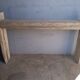 Console brutaliste 148 cm vieux bois massif