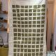 Tapis berbère beni ouarain marocain pure laine graphique contemporain blanc vert