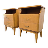 Set of 2 vintage bedside tables / mini cabinets