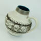 Vase Carstens keramik model 698-23 abstract decor in white and shades of brown